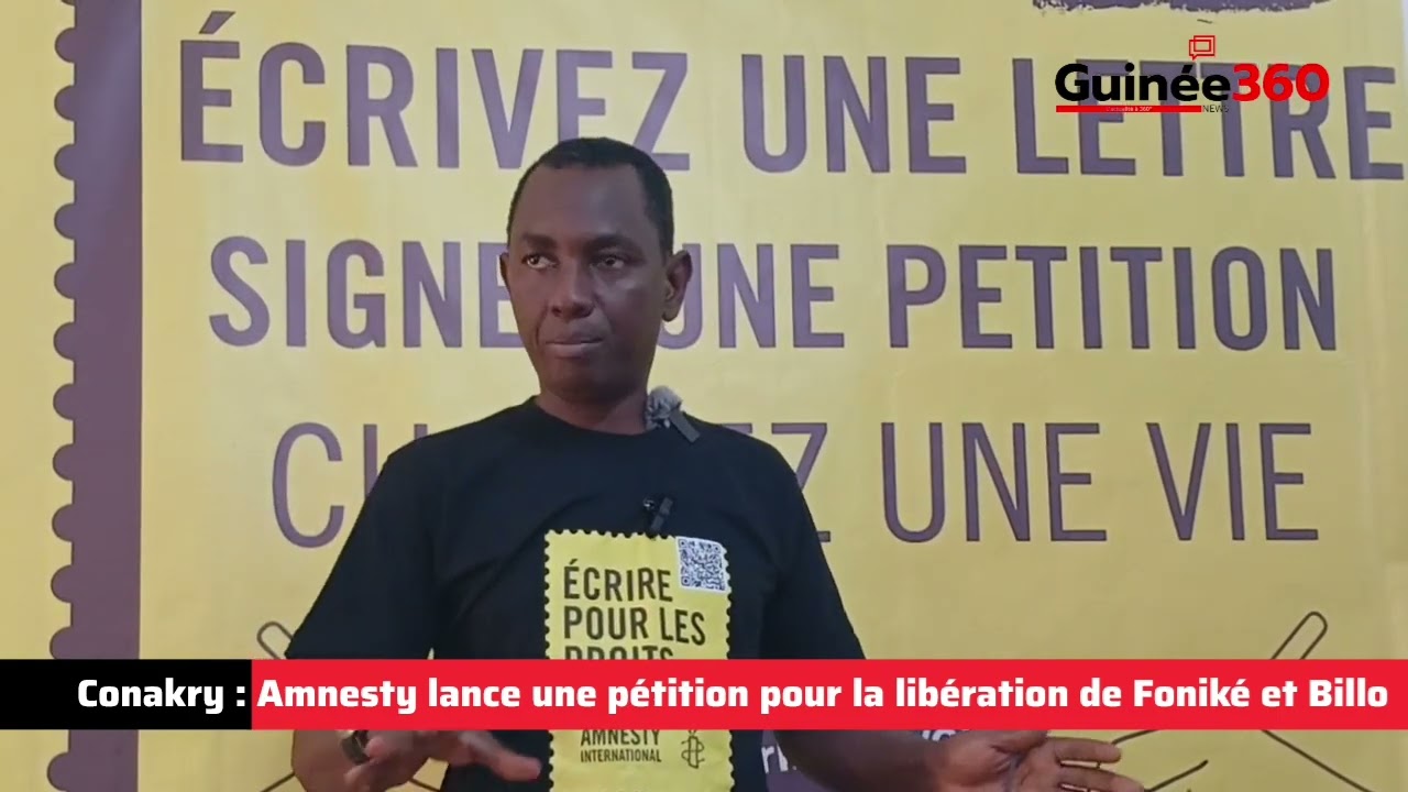 Conakry : Amnesty lance une pétition pour la libération de Foniké et Billo