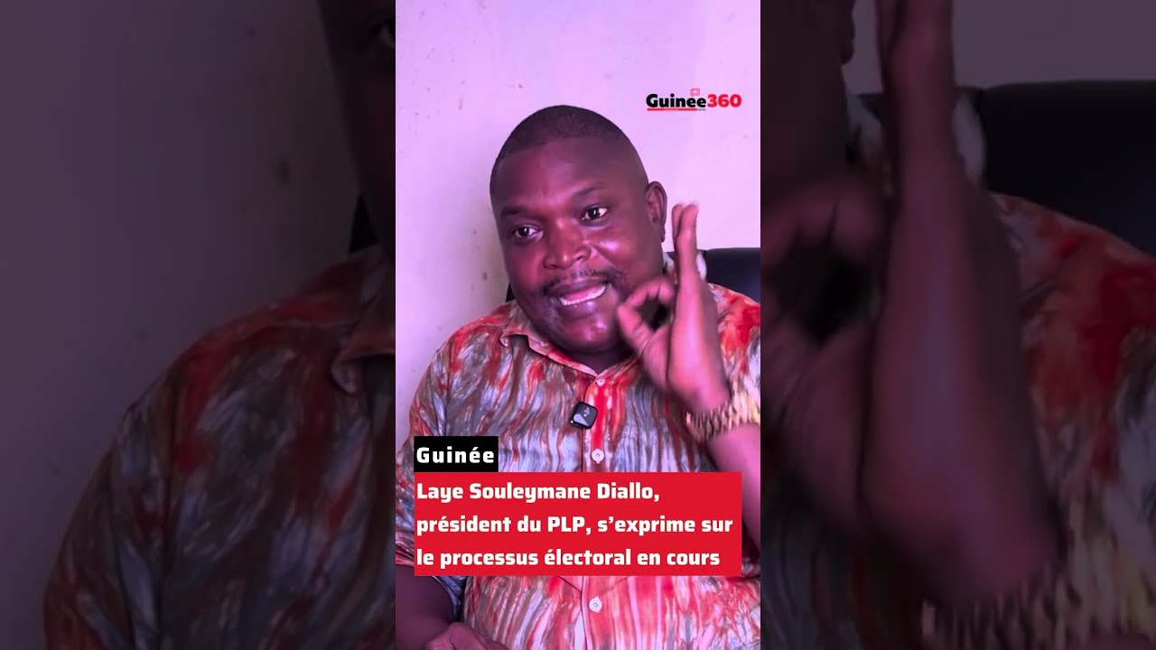 Laye Souleymane Diallo, président du PLP, s’exprime sur le processus électoral en cours