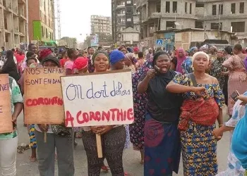 Kaloum : manifestation des sinistrés à Coronthie, plusieurs arrestations…