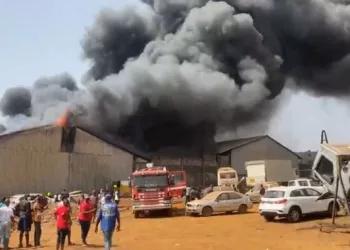Conakry : un incendie signalé dans un magasin d’EDG à Hamdallaye