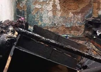 Gbessia: une maison de deux chambres et un salon réduite en cendre à Dabondy