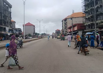 Conakry : une manifestation à wanindara, la route bloquée
