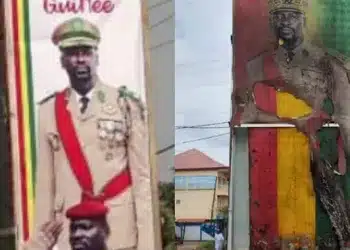 Kankan : l’effigie du général Doumbouya brulée à nouveau