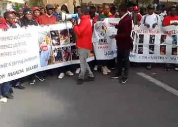 « Non aux kidnappings, liberté pour Foniké Mengué » : les Forces vives manifestent à New York