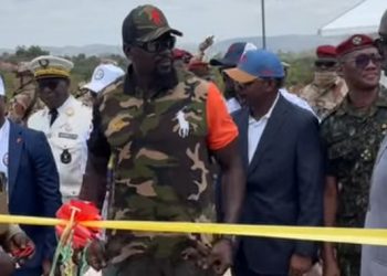 Tanènè : le général Doumbouya inaugure le nouveau pont