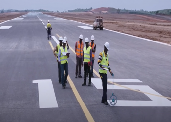 Beyla : SimFer achève la construction de la piste d’atterrissage de l’aéroport