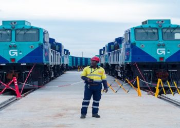 Publireportage : les quatre premières locomotives du projet Simandou sont arrivées en Guinée