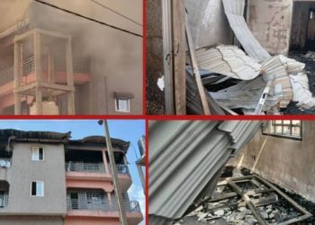 Lambanyi : le 3ᵉ étage d’un immeuble réduit en cendres par un incendie