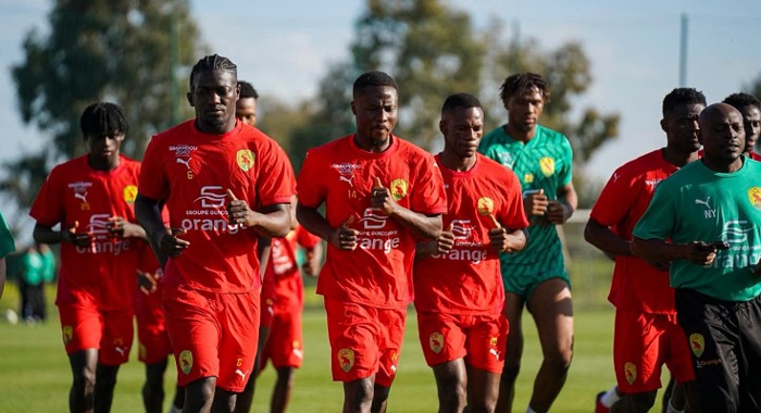 Fenêtre FIFA : première séance d’entraînement du Syli national au Maroc